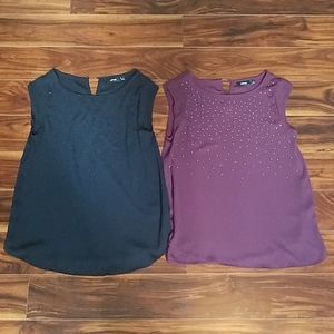 Apt. 9 Beaded jeweled flowy tops